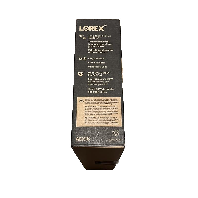 Lorex 16-Port Unmanaged Switch 250W Total Power - AEX16