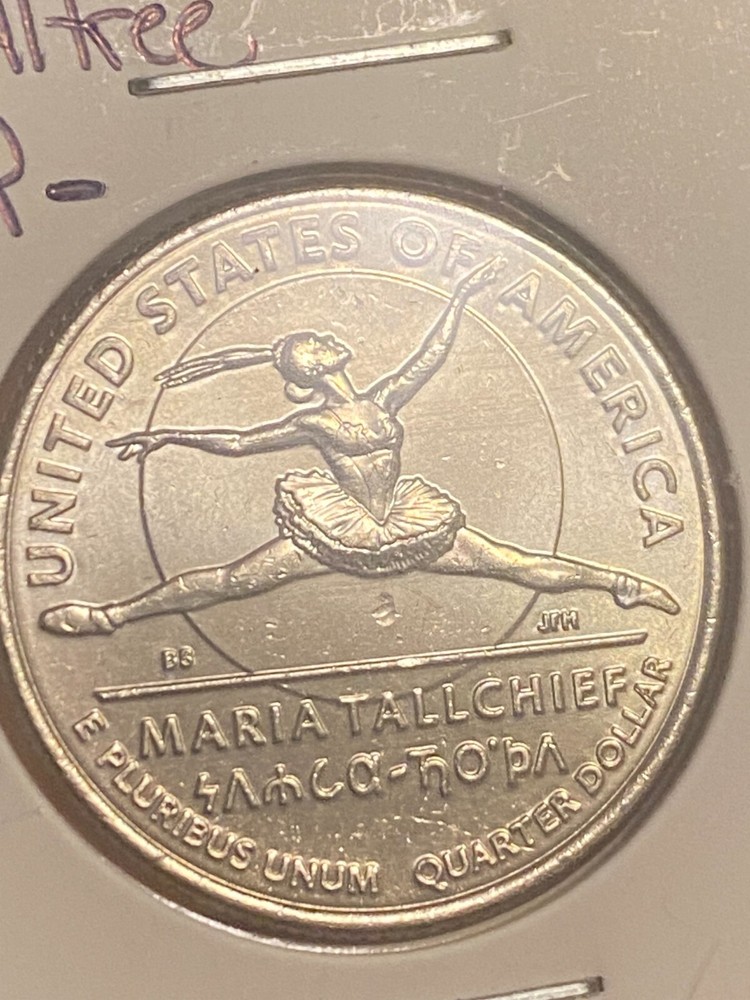 2023 D Maria Talltree quarter "Laying Egg" bag mark error