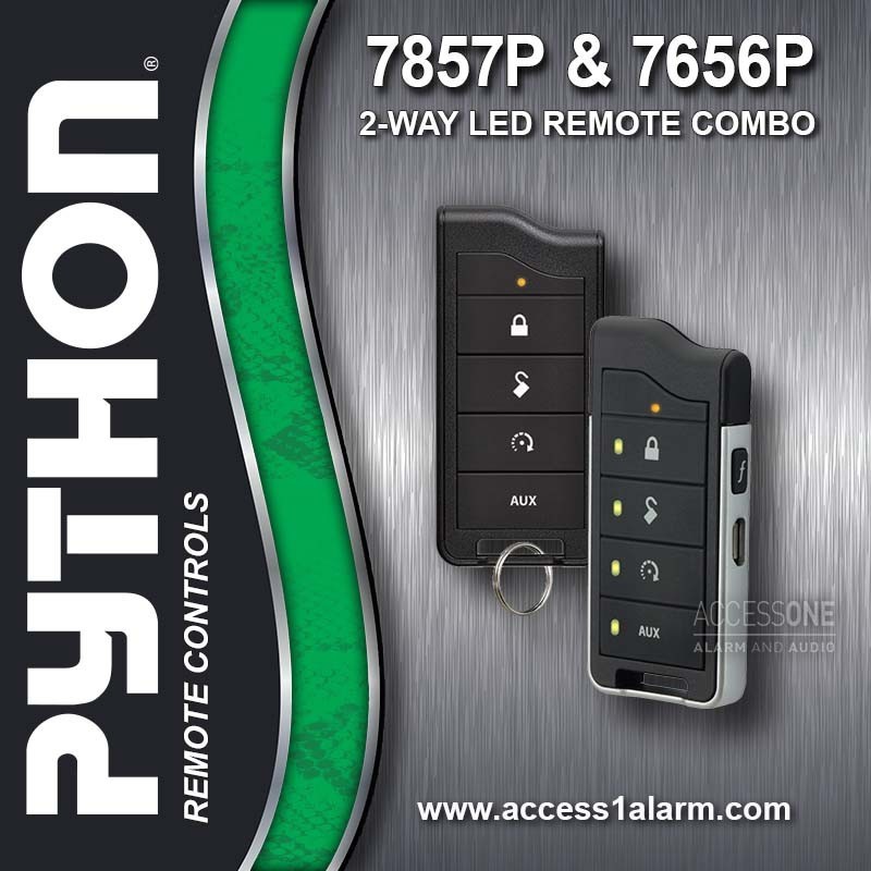 Python 7857P and 7656P Remote Package For D9857P - Remotes ONLY With USB Cable