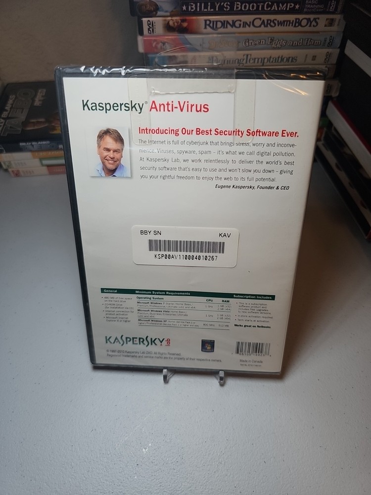 KASPERSLab Anti-Virus Protection PC Computer Security Software - NEW SEALED