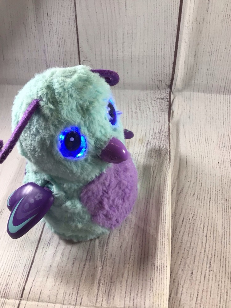 Spinmasters Blue Purple Bird Hacthimals Interactive Pet Toy
