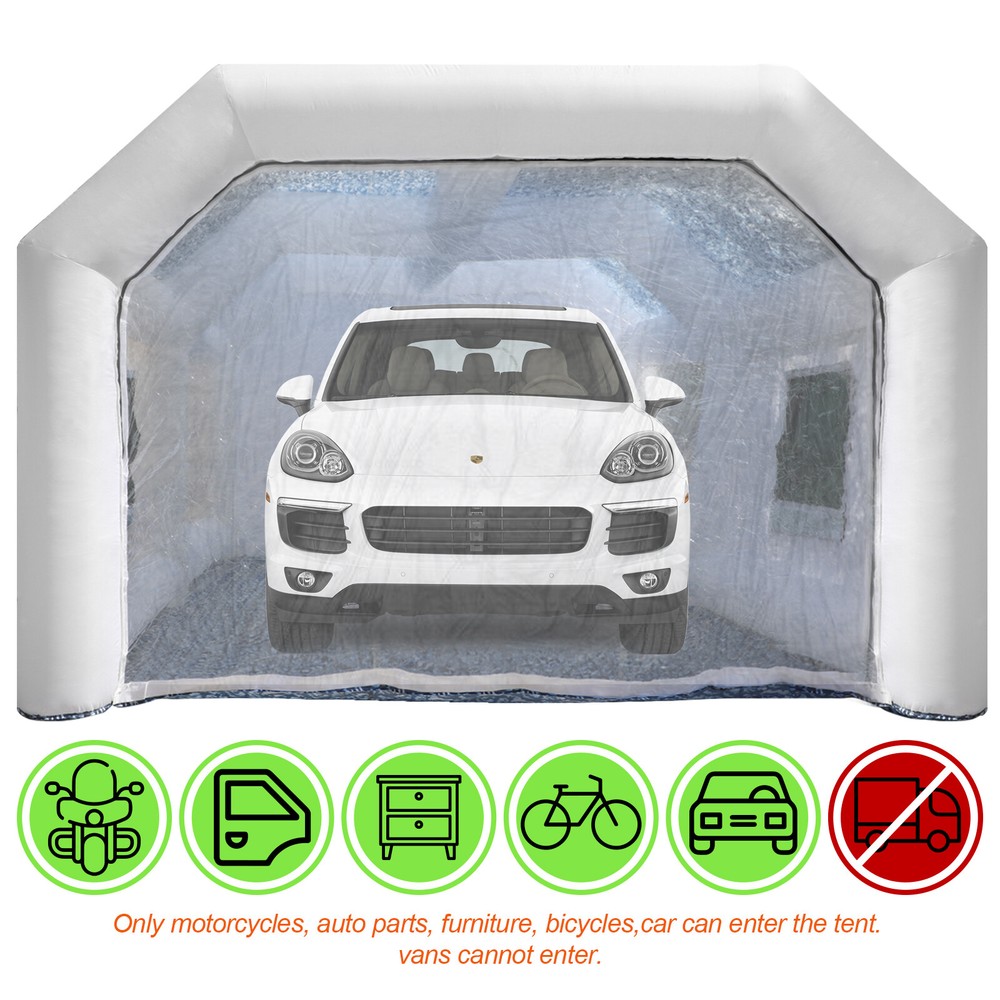 𝟐𝟖𝐱𝟏𝟓𝐱𝟏𝟎𝐅𝐭 Portable Inflatable Paint Booth for Vehicle