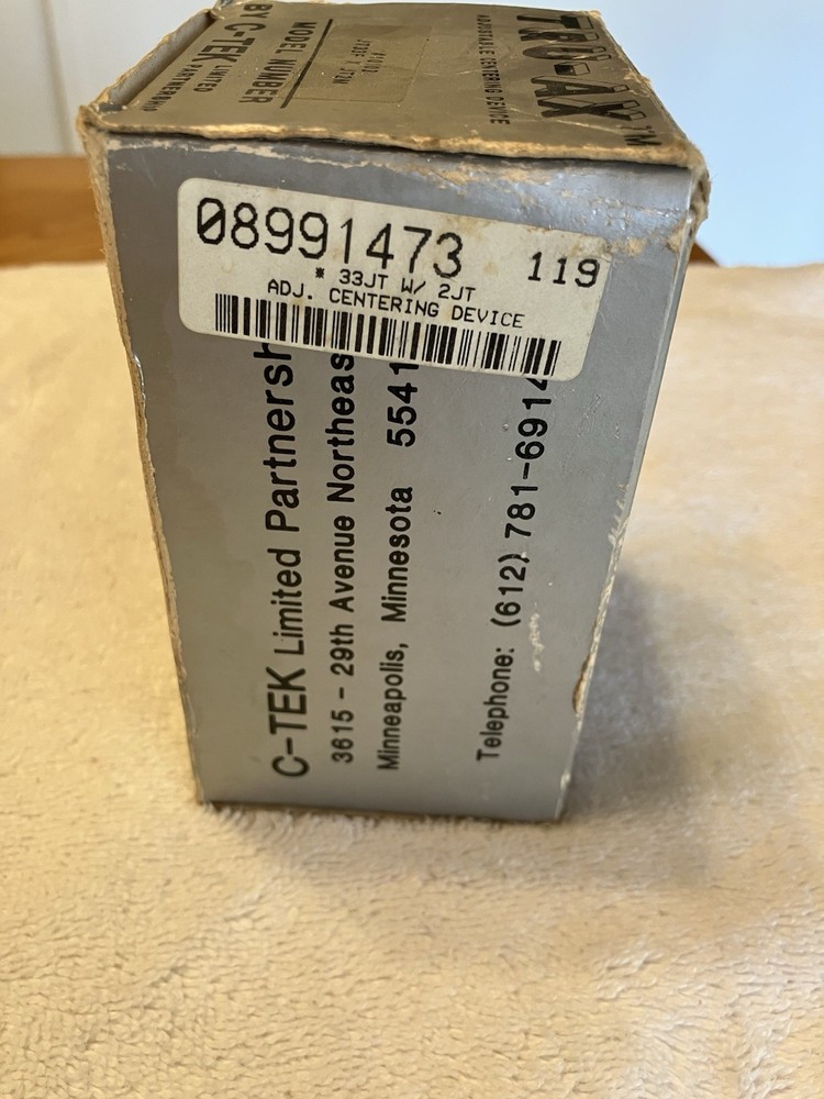 Tru-Ax Adjustable Centering Device Model Number # 10103