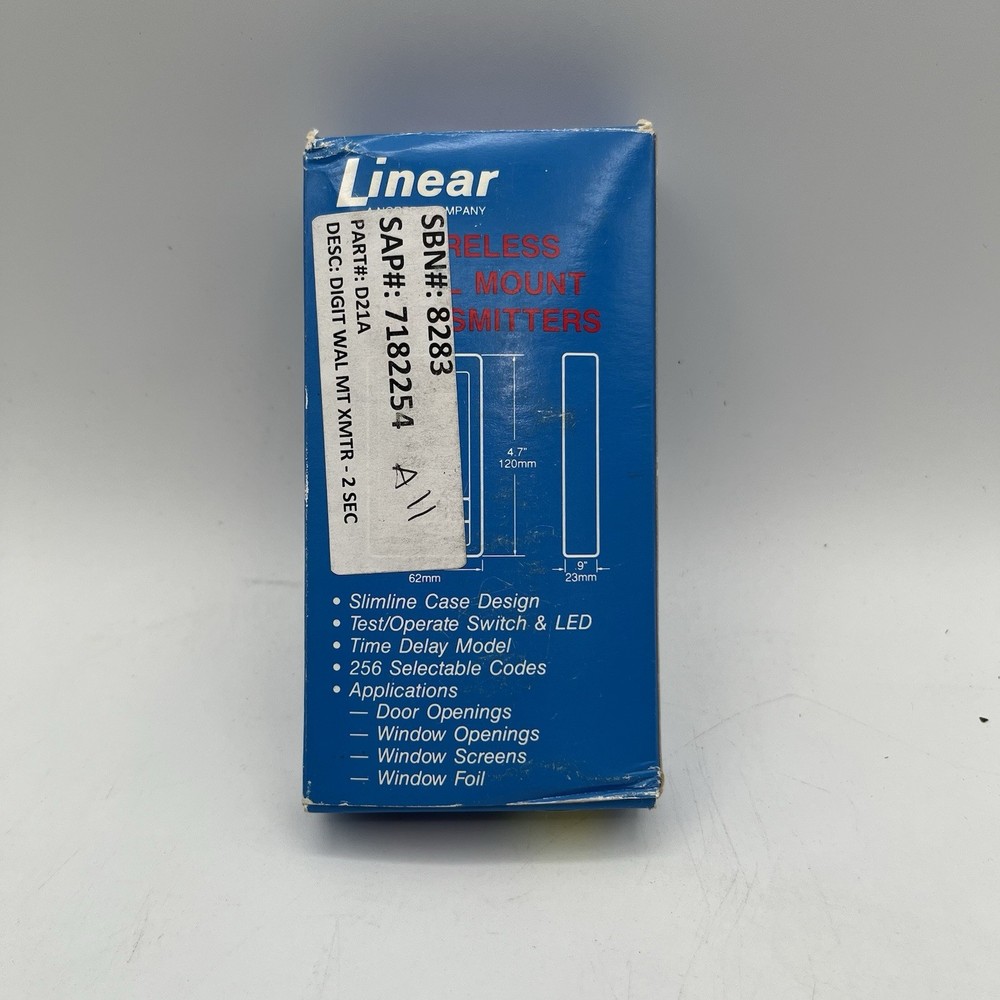 BRAND NEW!! Linear Wireless Wall Mount Transmitter Pushbutton Beige - D-21A