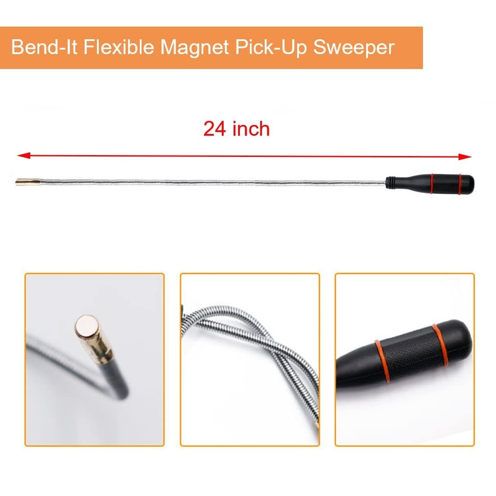 4 Pack Telescoping Magnet Pick-up Tool Set - Retrieving Pickup Tools，Extendab...