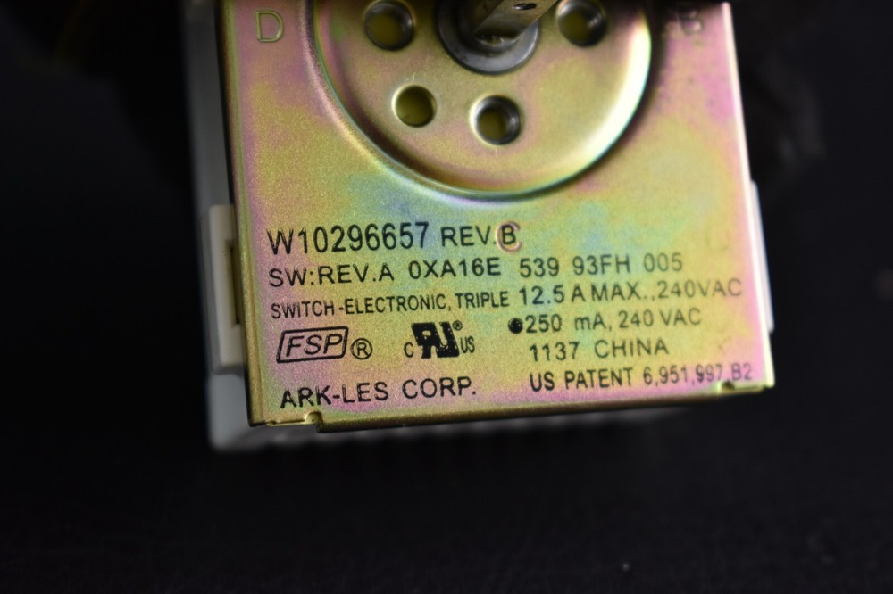 Genuine MAYTAG Range Oven, Infinite Switch # W10296657