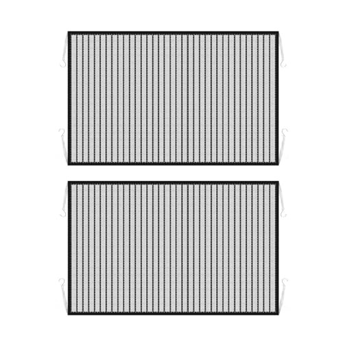 2 PCS Car Grille Net, Reusable Engine Air Intake Protective Net, Foldable
