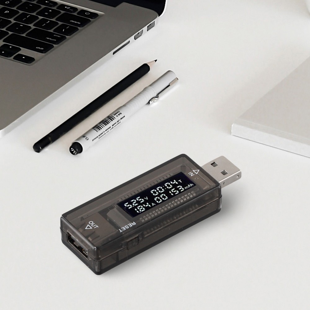 Durable USB Detector LCD Display Power Capacity Tester Current Meter