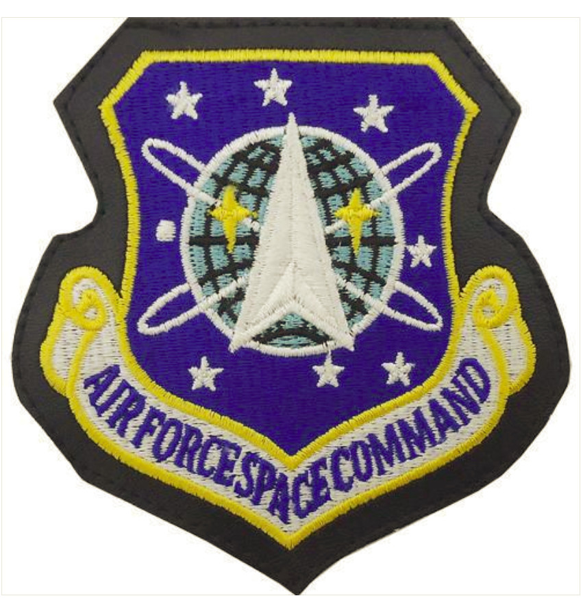 Vanguard AIR FORCE PATCH: AIR FORCE SPACE COMMAND - LEATHER