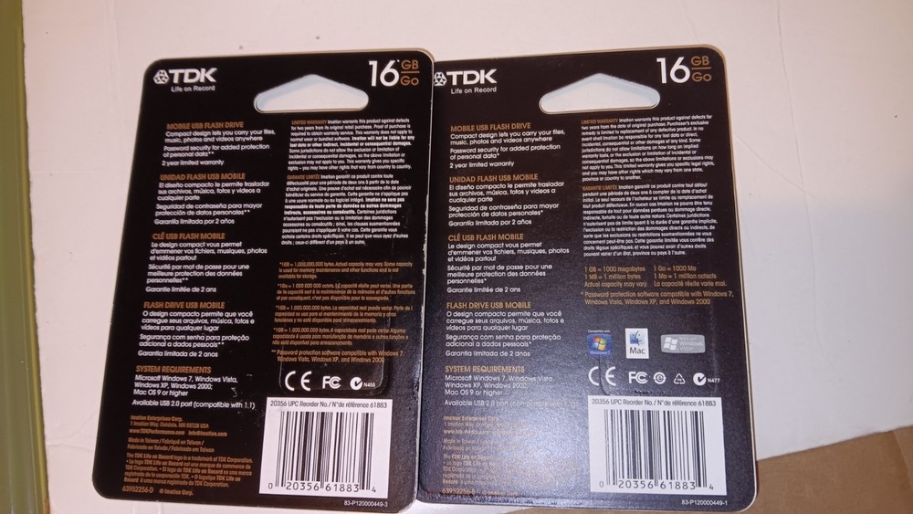 TDK Mobile Flash Drive USB 2.0 16GB x2