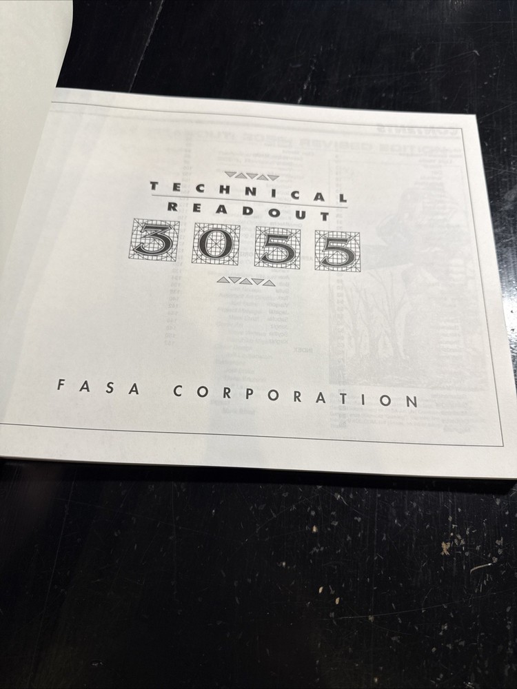 FASA Battletech Technical Readout 3055 (1st Ed) New