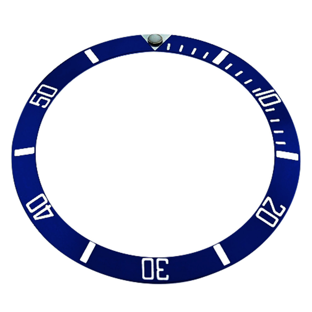 REPLACEMENT BEZEL INSERT BLUE FOR WATCH 37MM X 31MM