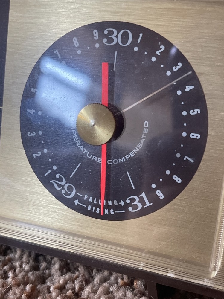 Vintage Taylor Bakelite Temperature Humidity &Barometer + Thermometer MCM