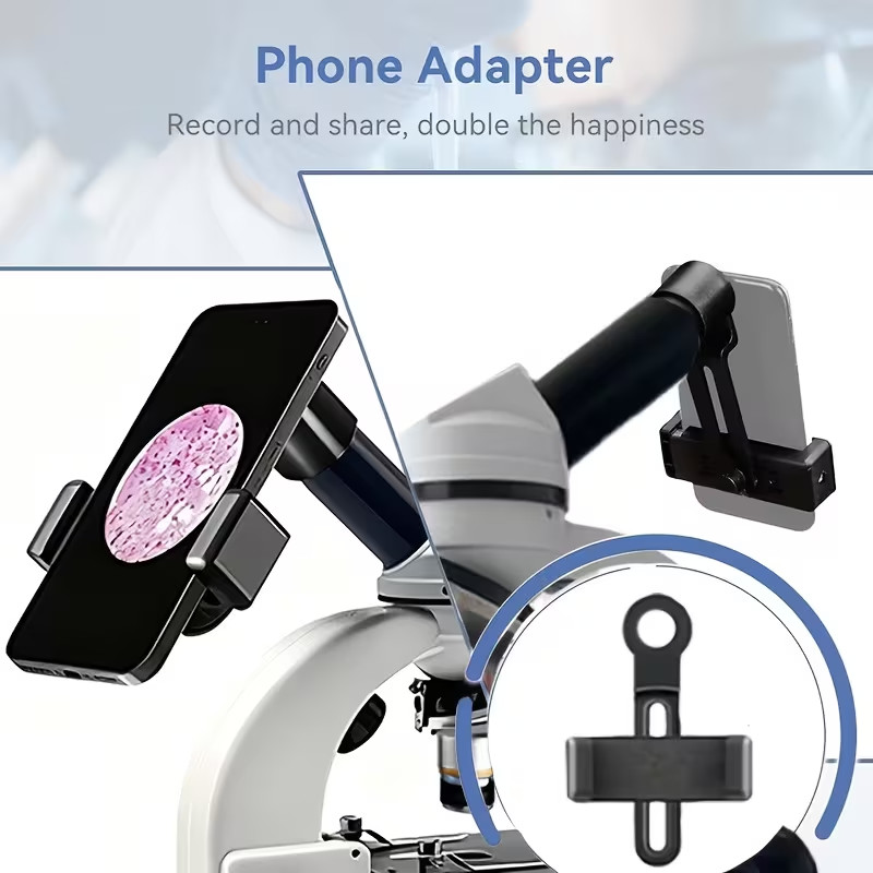 Optical Microscope Dual Light Student Lab Optical w/ Upper & Lower LED