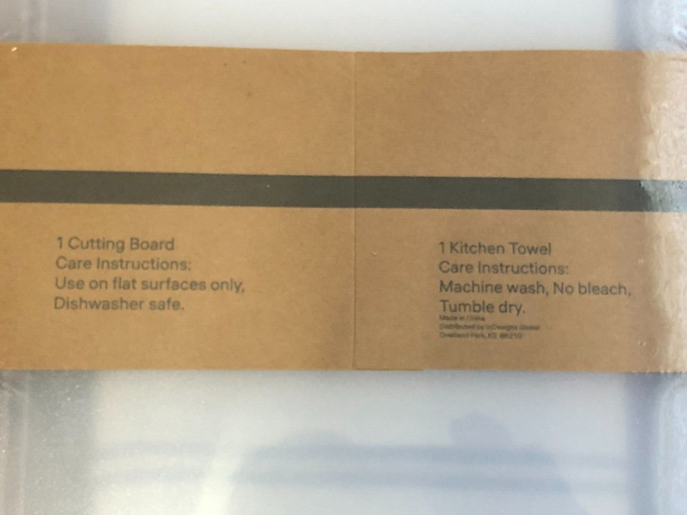 Cutting Board Clear Plastic 12" x 9" BRAND NEW