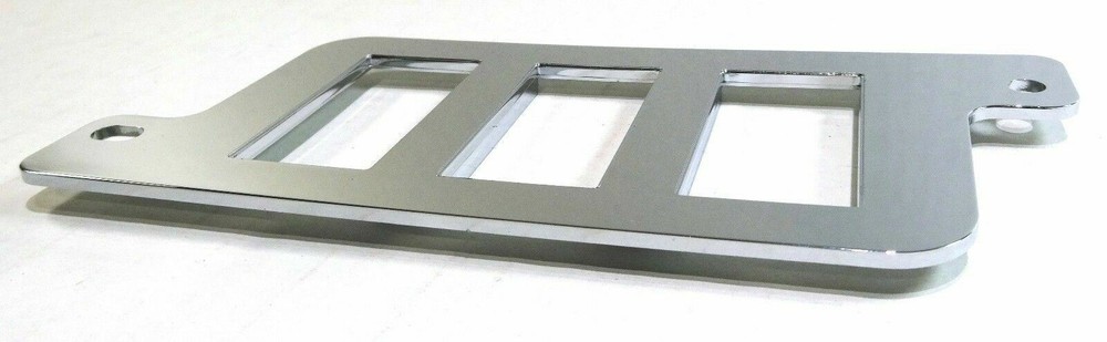 rocker switch panel bottom left side chrome plastic Freightliner Century 3 hole