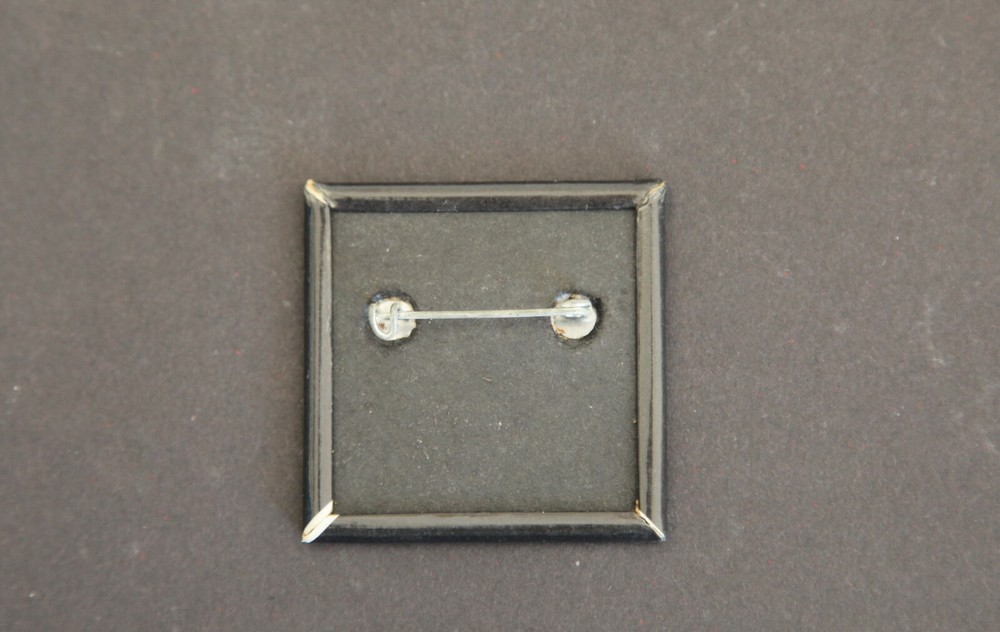 AC/DC Hells Bells - Original 1980's Large Square Lapel Pin Pinback Button Badge