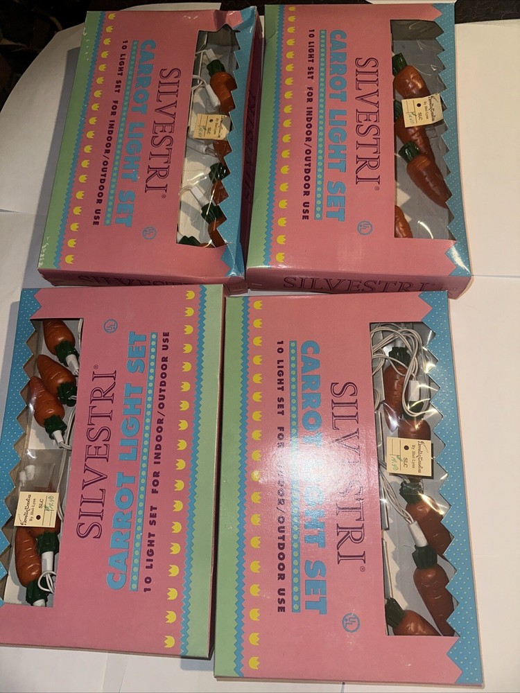 Silvestri Carrot Light Set Lot 4 Boxes