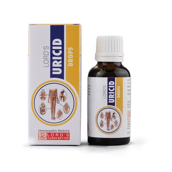 Lords Uricid Drops (30ml) Homeopathic Free Shipp