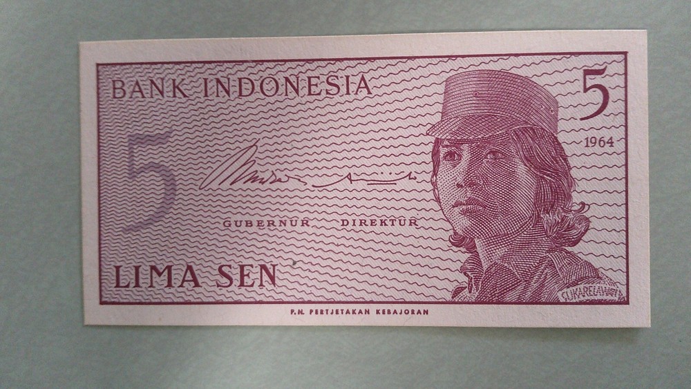 1964 INDONESIA 5 Sen (504)