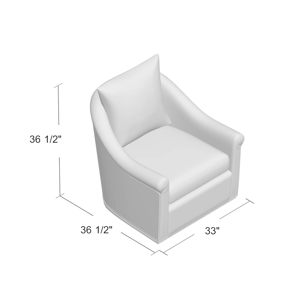 Birdscript Swivel Chair in Cream and Multi-Color Design