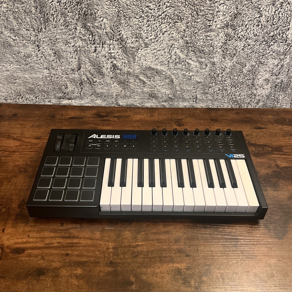 VI25 Advanced 25-Key USB/MIDI Keyboard Controller with AC Adapter