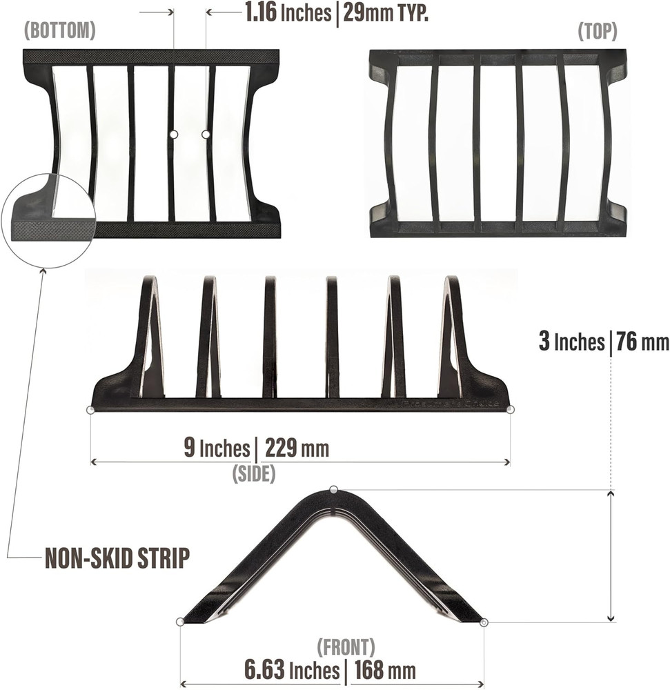 Universal Charging Rack Organizer - Multi Device Stand Holds 5 Tablets or Smartp