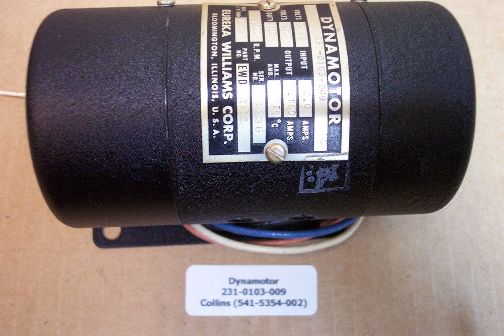 Vintage NOS 1960’s Collins Dynamotor Eureka Williams