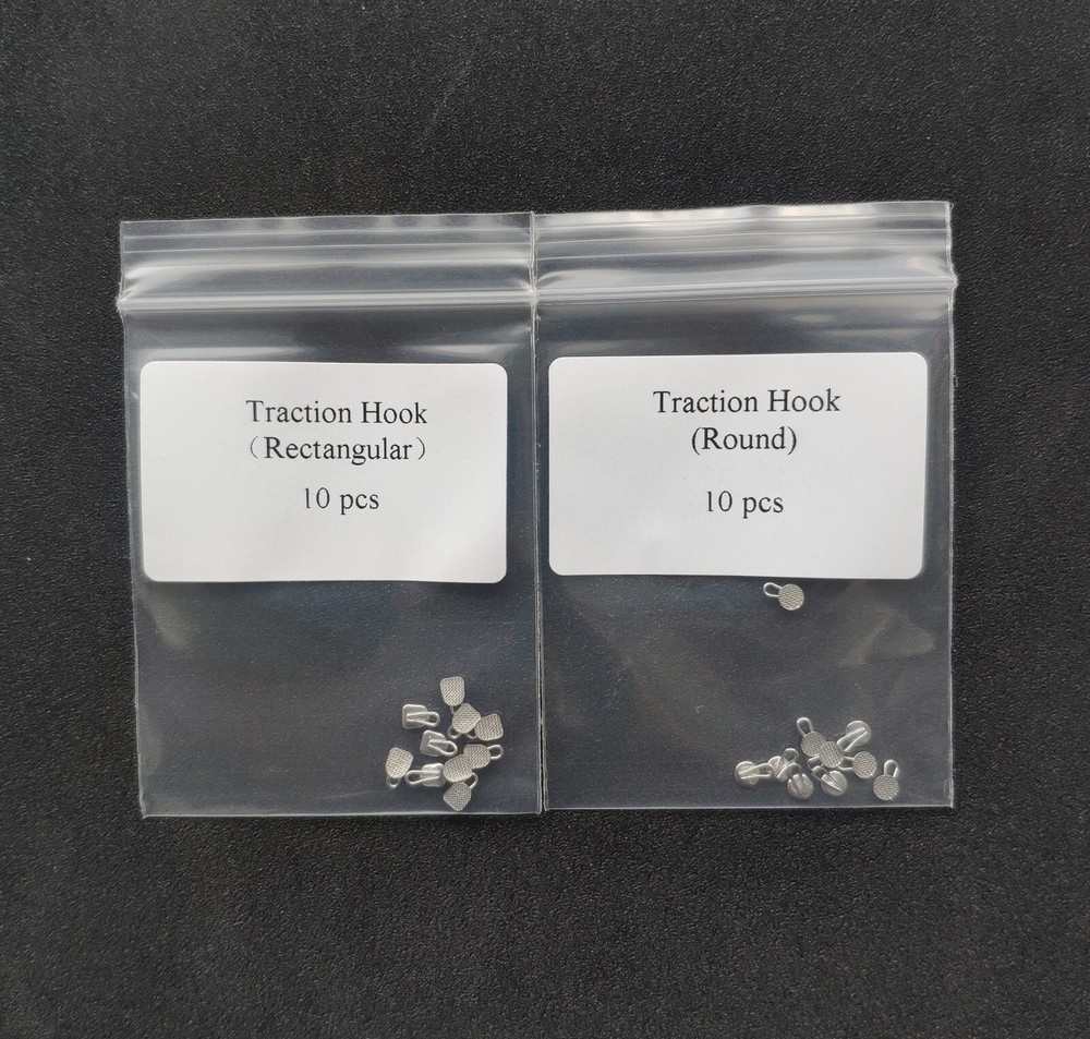 10Pcs Dental Orthodontic Brackets Traction Hooks Round/Rectangular Caplin Hook