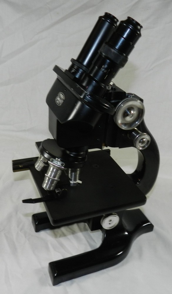Vintage Spencer Binocular Microscope with 2 sets Occular lenses + 3 Objective +