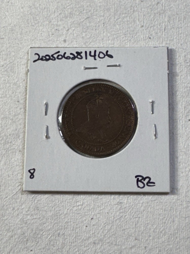 1906 Canada Large Cent Bronze Coin