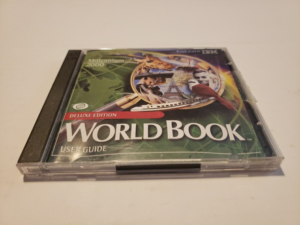 World Book Computer Software Deluxe Edition - CD ROM -Millennium 2000 - 2 Disc