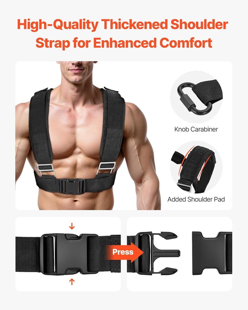 VEVOR Strength Training Push Pull Sled 1 Pack