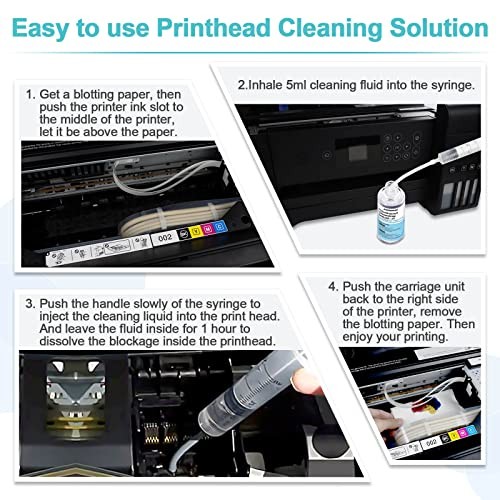Printer Printhead Cleaning Kit for Epson HP Canon Printers Printer Head Solution