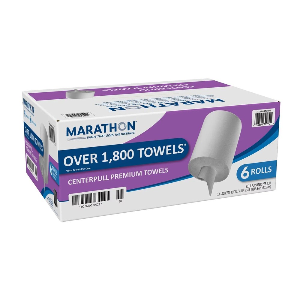 Marathon - Center Pull Paper Towel Rolls, Premium (1,800 Sheets)