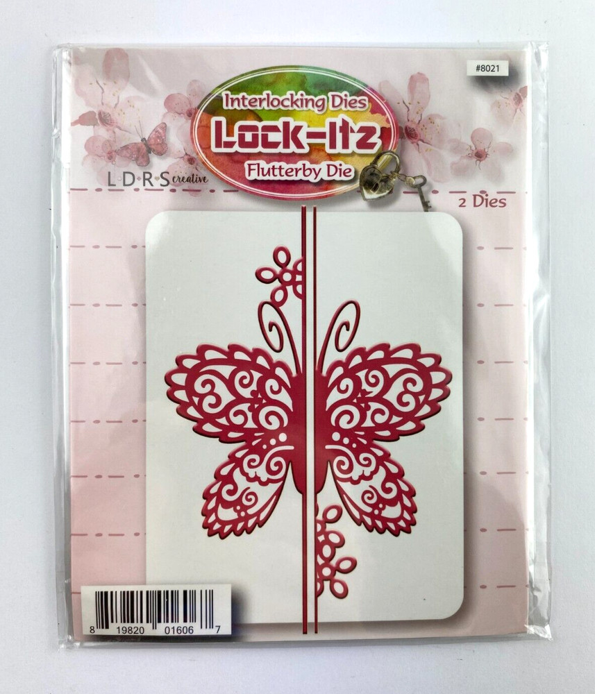 LDRS Lock-Itz - FLUTTERBY DIE - Interlocking Dies - Butterfly