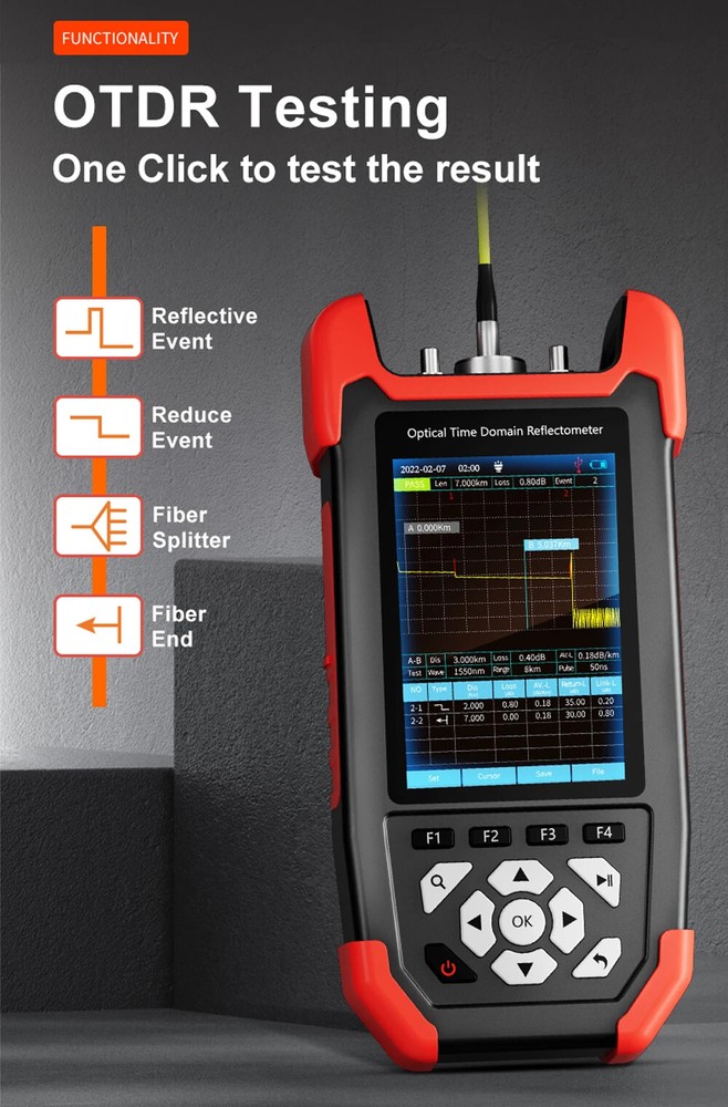 Fiber Optic Tester Tool Optical Power Meter Optical Fiber Light Source FC SC