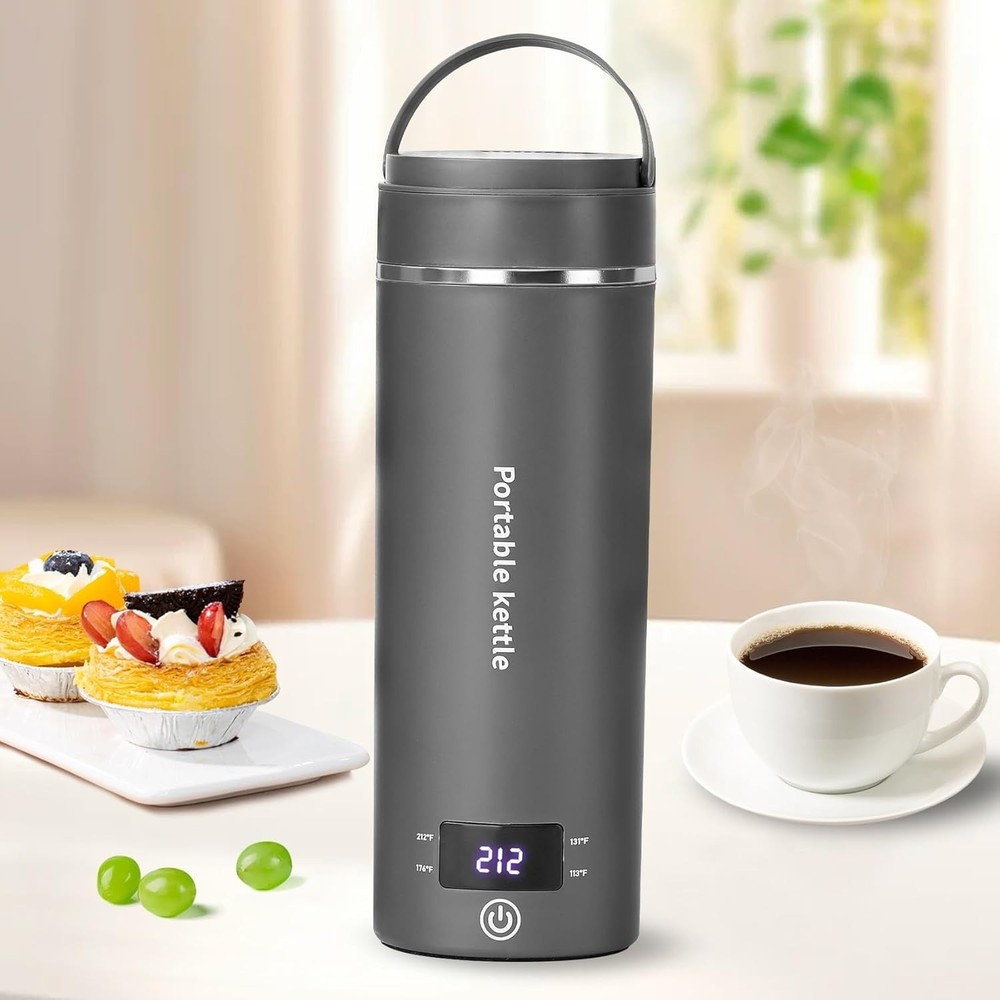 Travel Portable Kettle, Dual Voltage 110V-240V, Mini Electric Kettle for Tea Cof