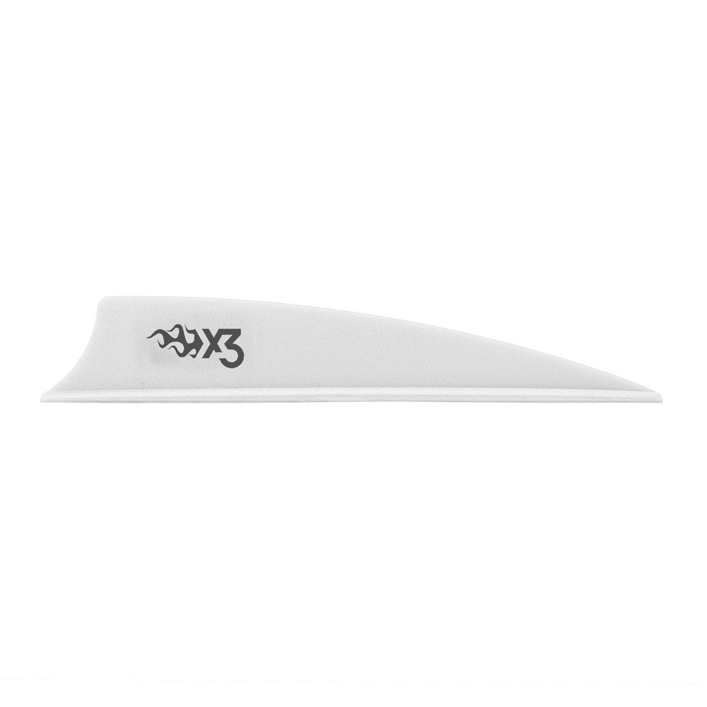 Bohning X3  3" Vane 36 PK White