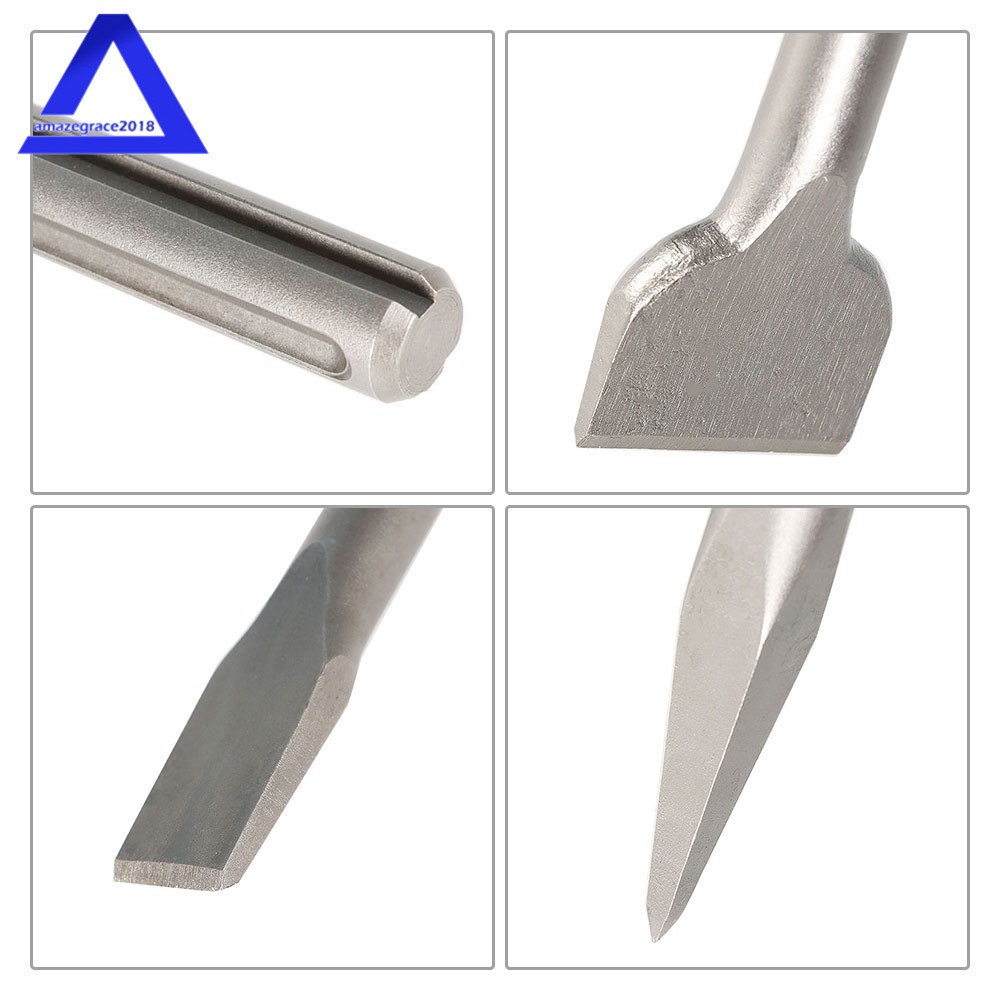 16'' SDS Max Chisel Set Heavy Duty Rotary Hammer Chisel Bit Set 3Pcs
