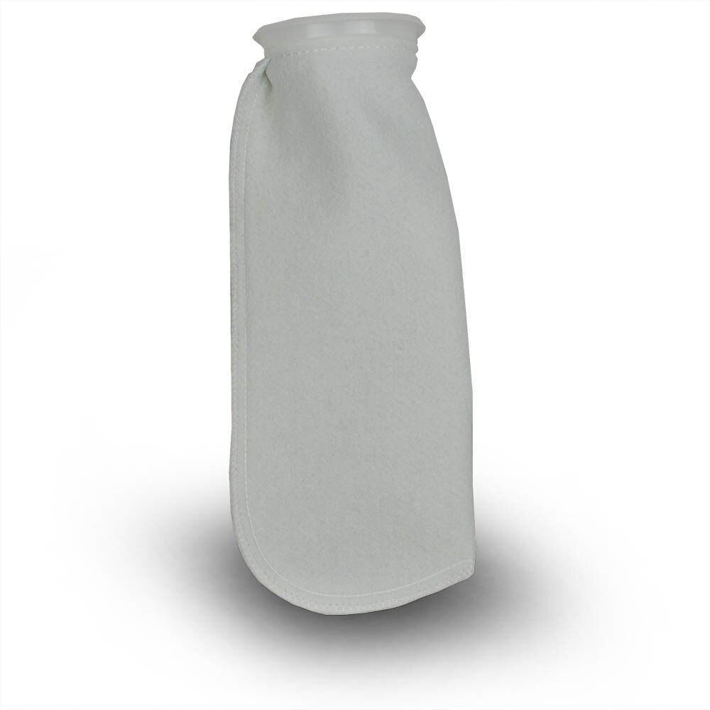 4" x 14" 200 Micron Polyester Filter Sock w/ 4" Ring - Generic