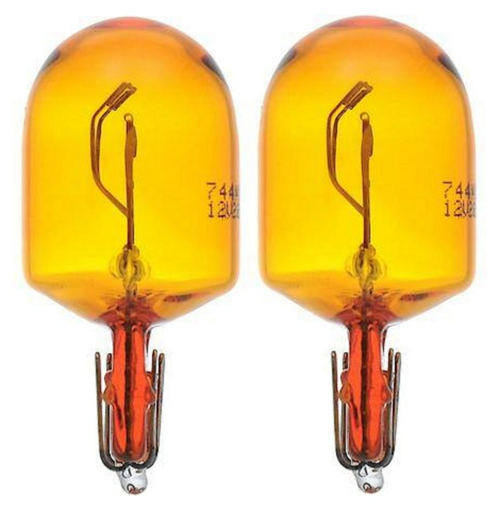 Philips LongerLife 7444NA 28/8W Two Bulbs Front Turn Signal Light Replacement OE