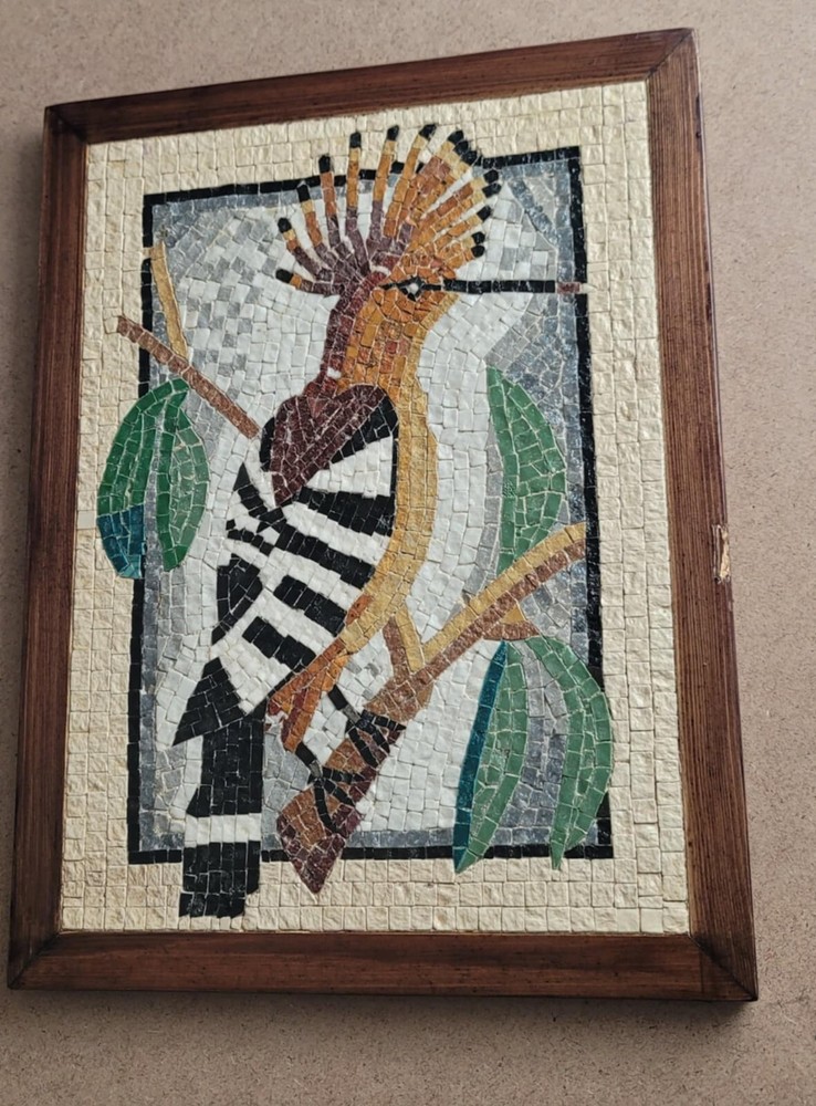 Hoopoe bird handmade Mosaic