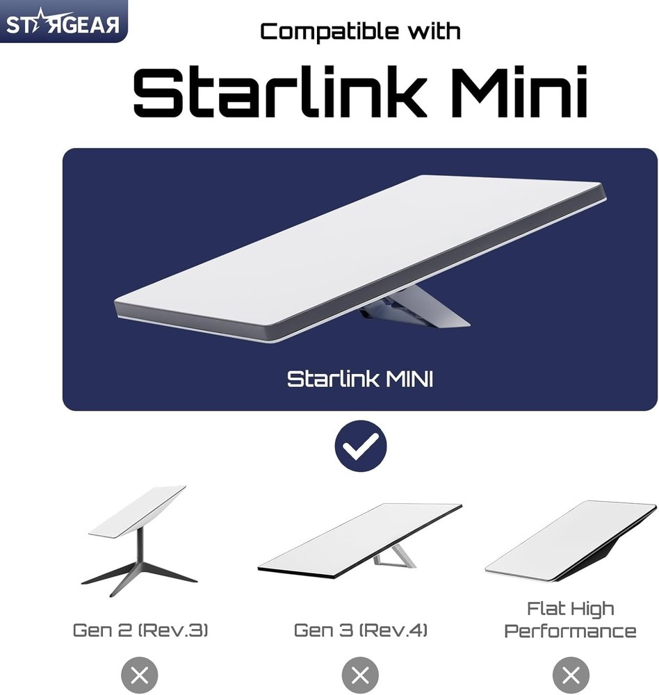 Starlink Mini Silicone Case - Black Protective Cover