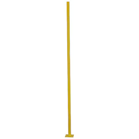 In Line Wire Partition Post, Height 6 Ft, 19N876