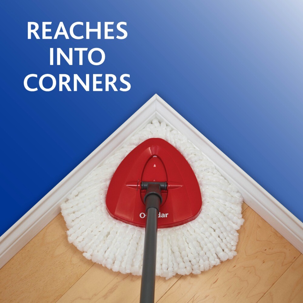 EasyWring™ Spin Mop & Bucket System + 3 Extra Mop Head Replacements