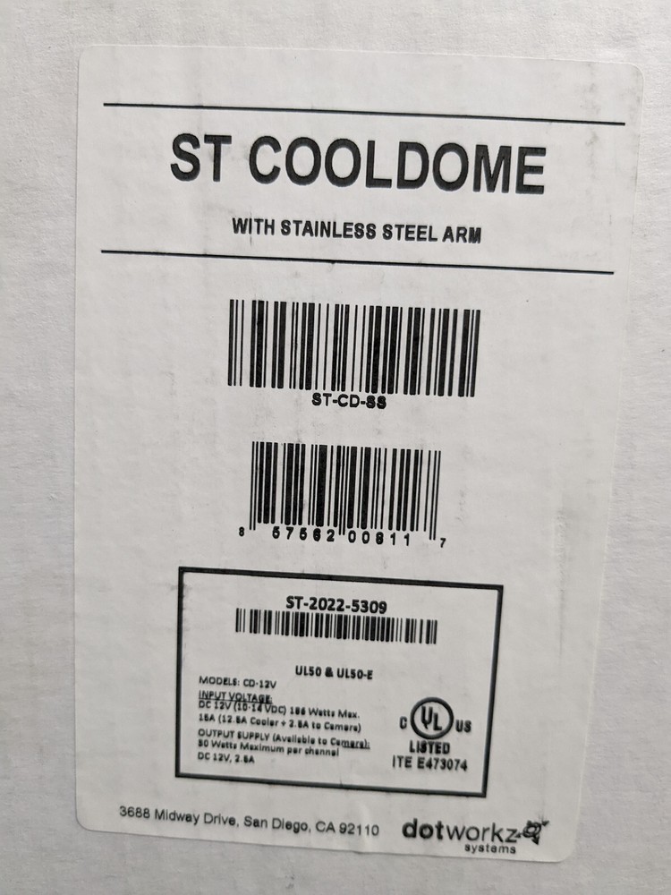 Dotworkz Systems ST-CD-SS ST COOLDOME complete with arm, new in box