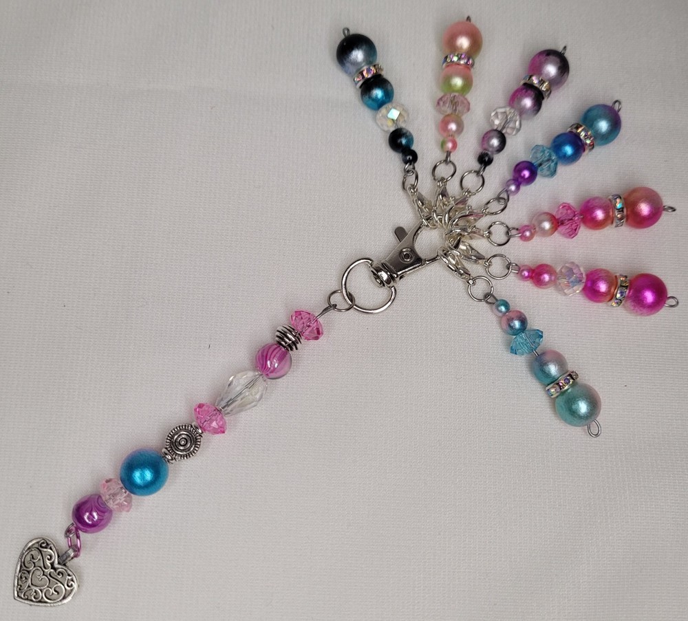 Stitch Markers Set- Beaded, Handmade