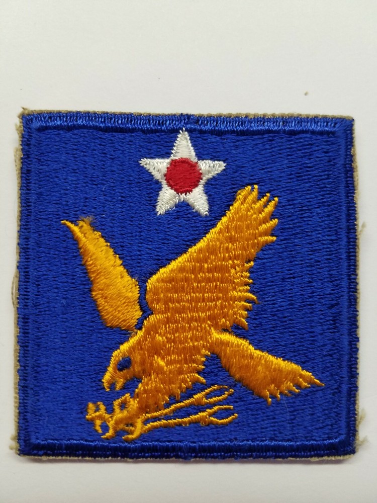 WWII US Army 2nd Air Force shoulder Patch Eagle original embroidered