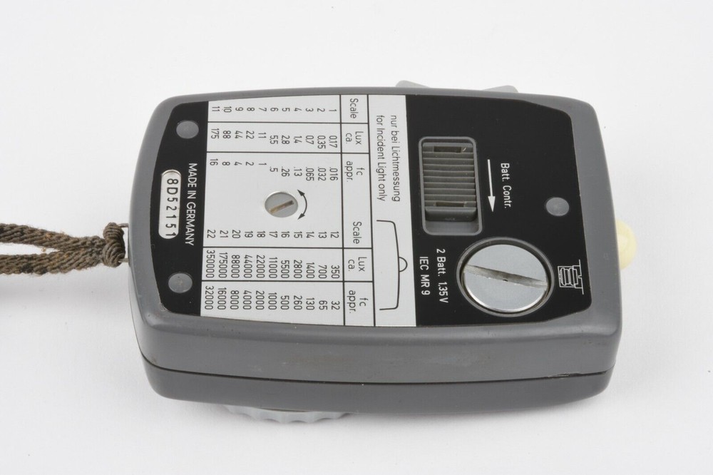 Gossen Luna Pro Incident or Reflected Light Meter, case, strap, clean!